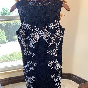 Long Black and White Dress